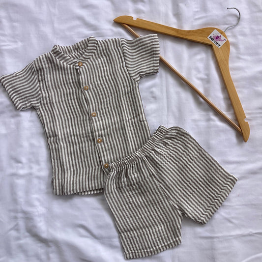 Muslin Double Layer Unisex co-ord set DL01