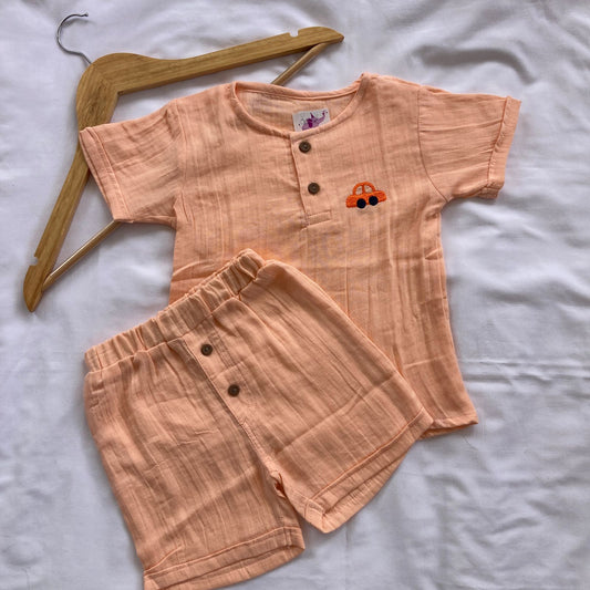 Muslin Double Layer Unisex co-ord set DL01