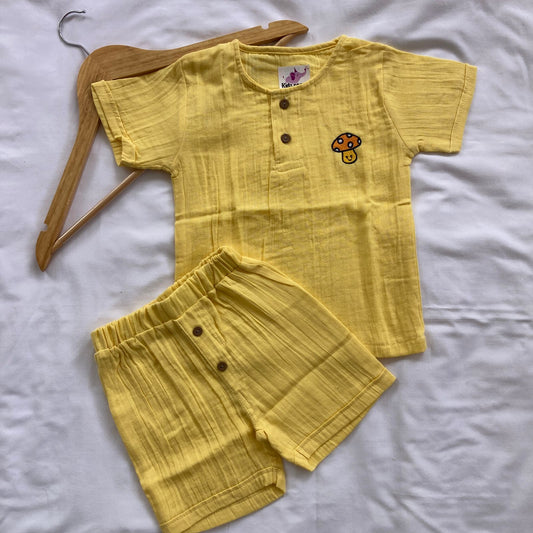 Muslin Double Layer Unisex co-ord set DL01