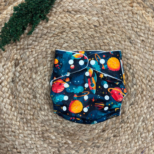 Organic Reusable Cloth Diaper (Space) MN01