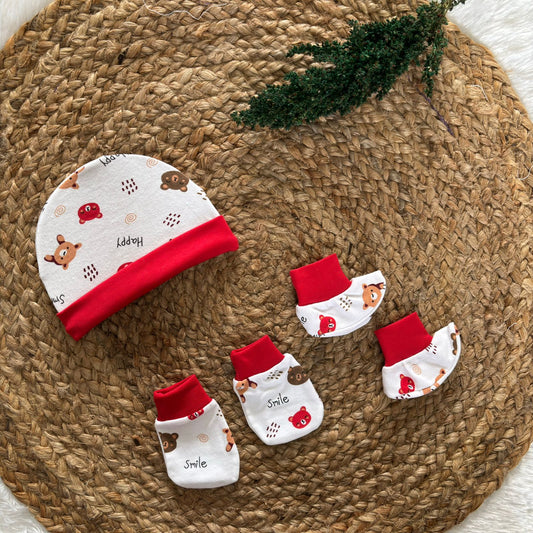 Cap Mitten and Booties Set MN01