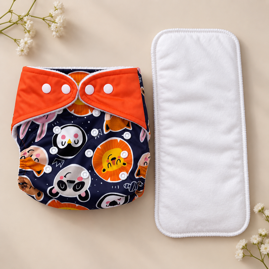 Organic Reusable Cloth Diaper MN01