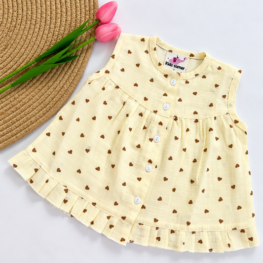 Muslin Frocks Front Open Button MN01