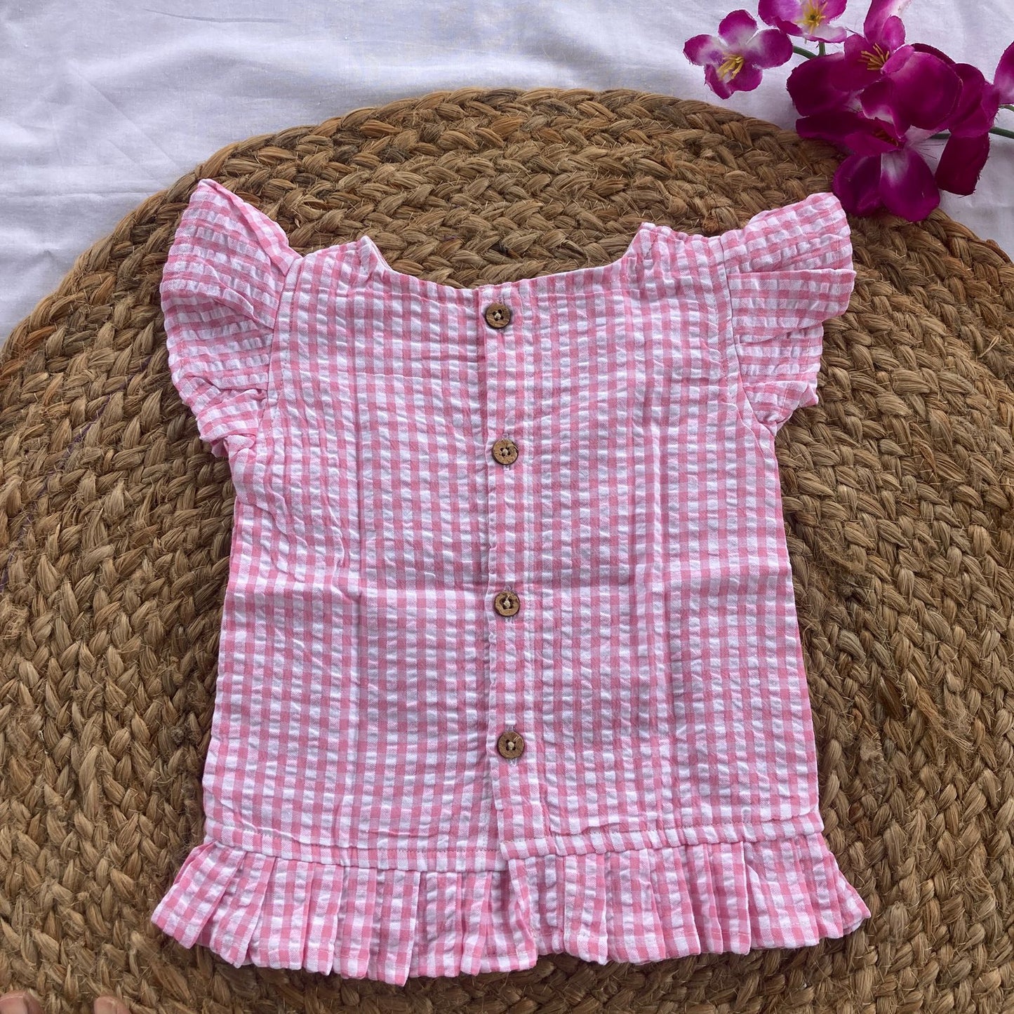 Girls Cotton Shorts Co-ord Set