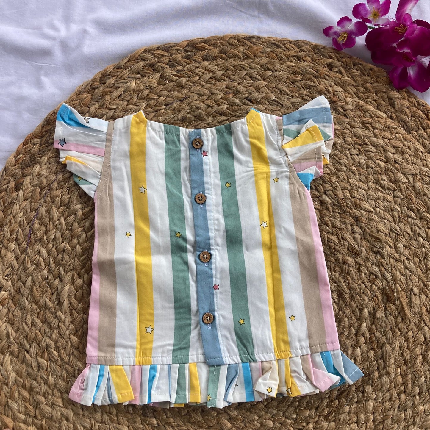 Girls Cotton Shorts Co-ord Set