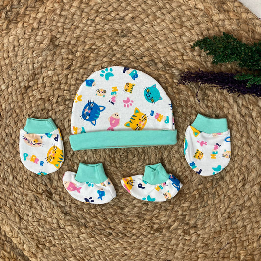 Cap Mitten and Booties Set MN01