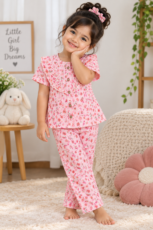 Girls Waffle knit Co-Ord Set FC01