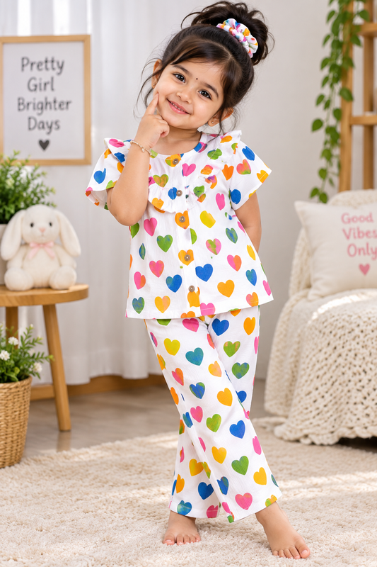 Girls Waffle knit Co-Ord Set FC01