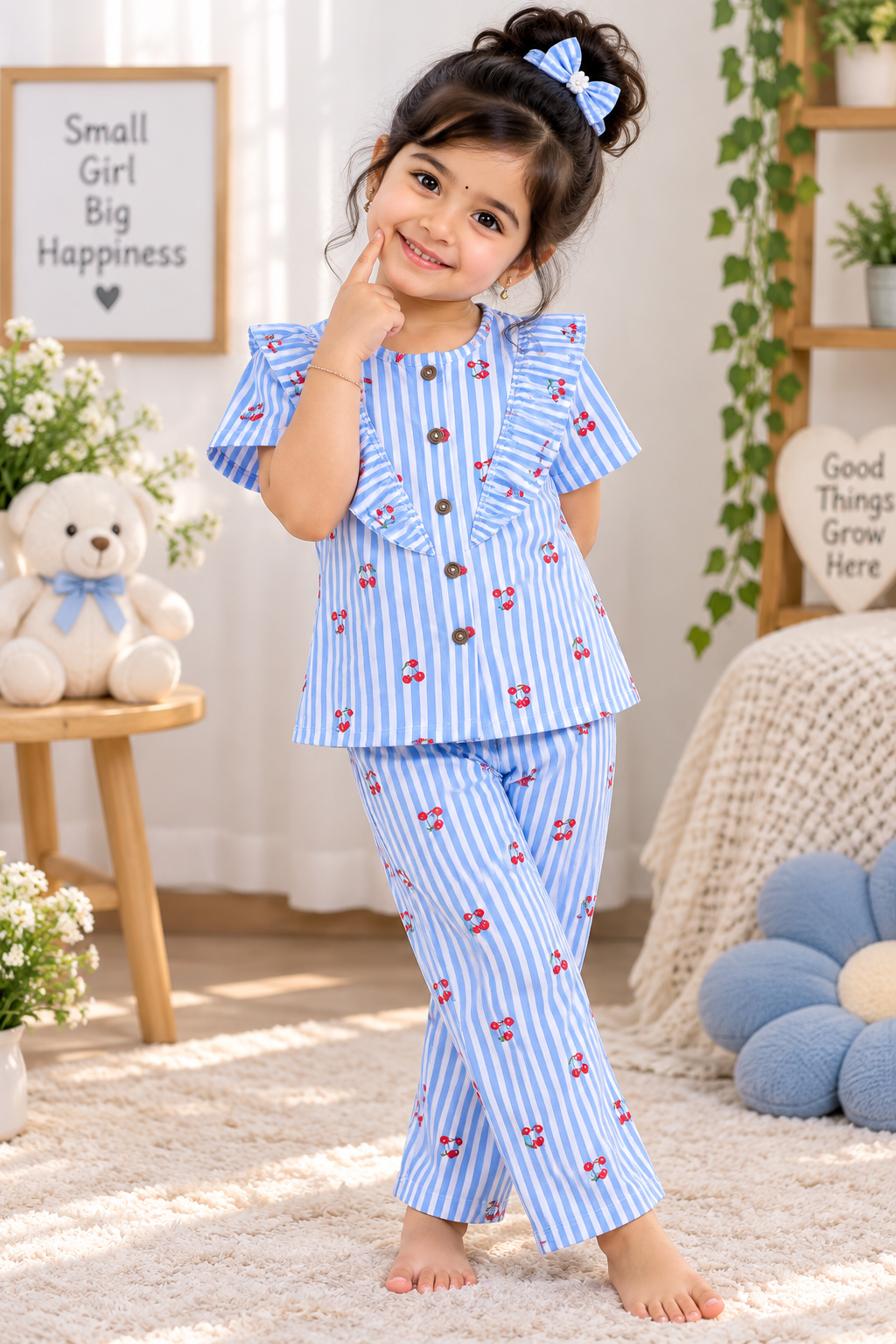 Girls Waffle knit Co-Ord Set FC01