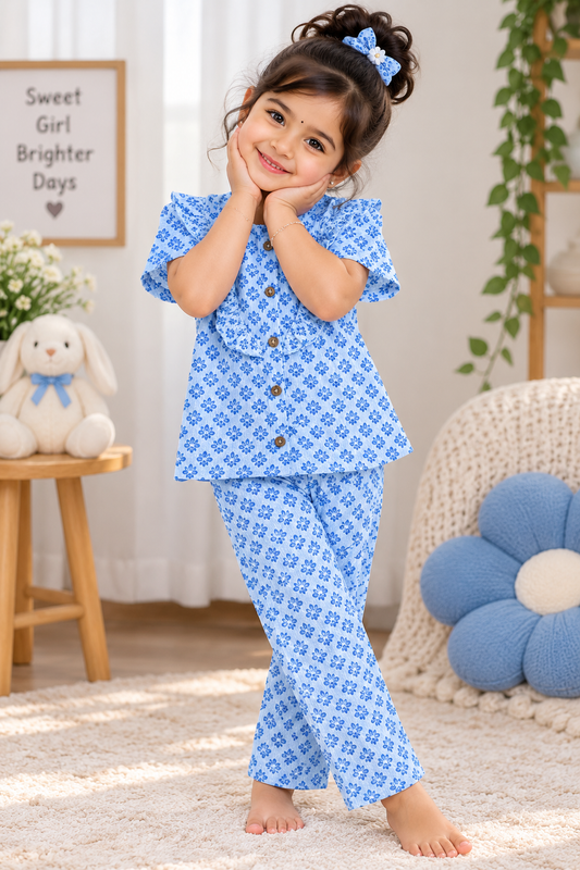 Girls Waffle knit Co-Ord Set FC01