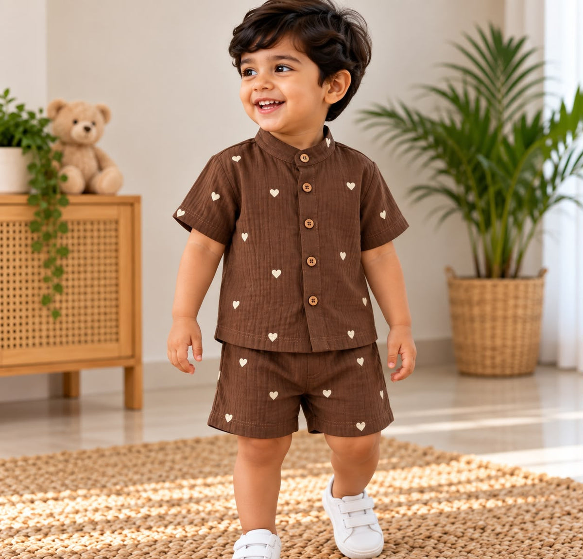 Muslin Double Layer Shorts Set DL01