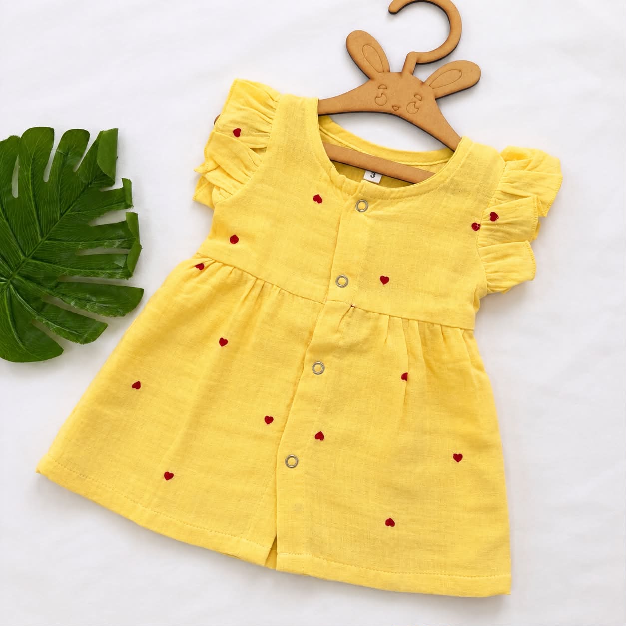 Muslin Frocks Front Open Button MN01