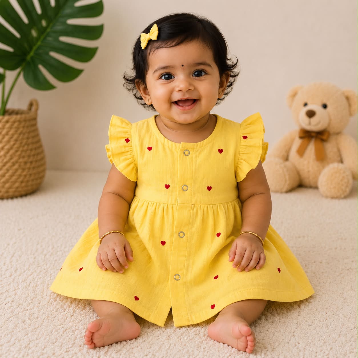 Muslin Frocks Front Open Button MN01