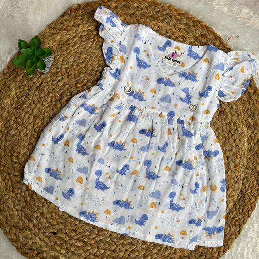 Muslin Frocks Double Layer Premium Quality MN01