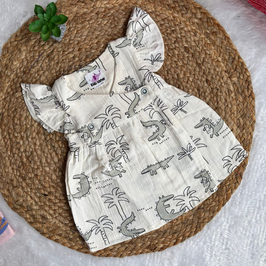 Muslin Frocks Double Layer Premium Quality MN01