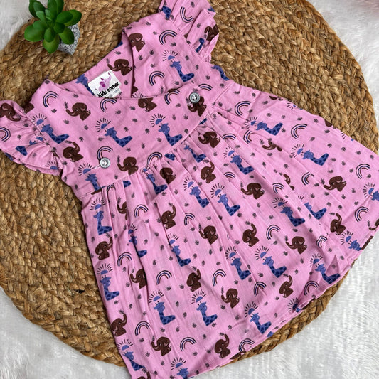 Muslin Frocks Double Layer Premium Quality MN01