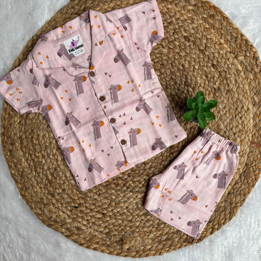Muslin Double Layer Unisex co-ord set DL01