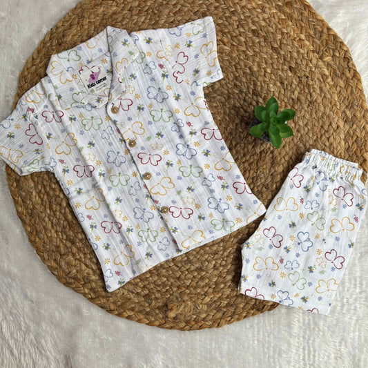 Muslin Double Layer Unisex co-ord set DL01