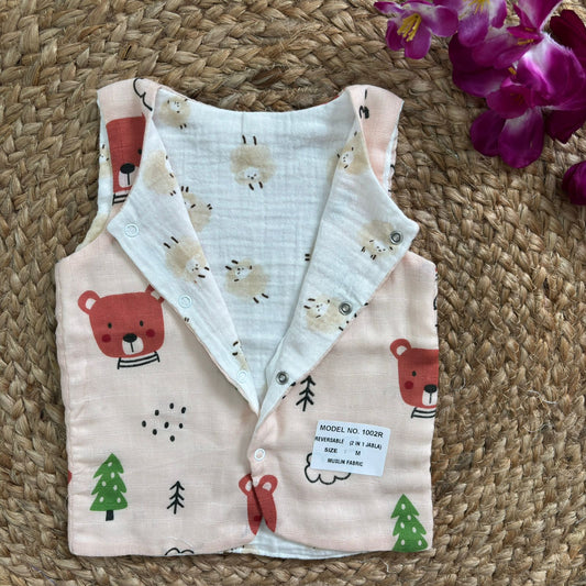 Reversible Muslin Jabla Double Layer MN01
