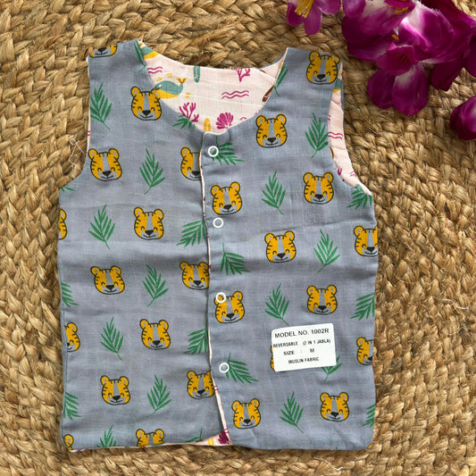 Reversible Muslin Jabla Double Layer MN01
