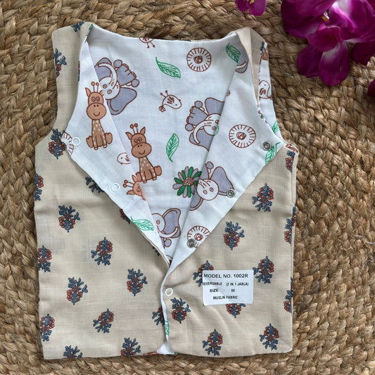 Reversible Muslin Jabla Double Layer MN01
