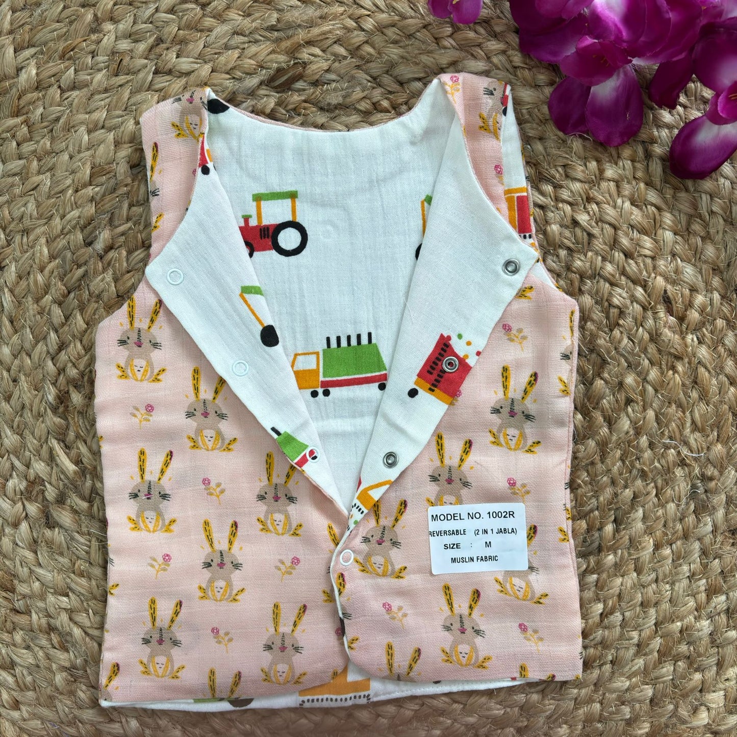 Reversible Muslin Jabla Double Layer MN01