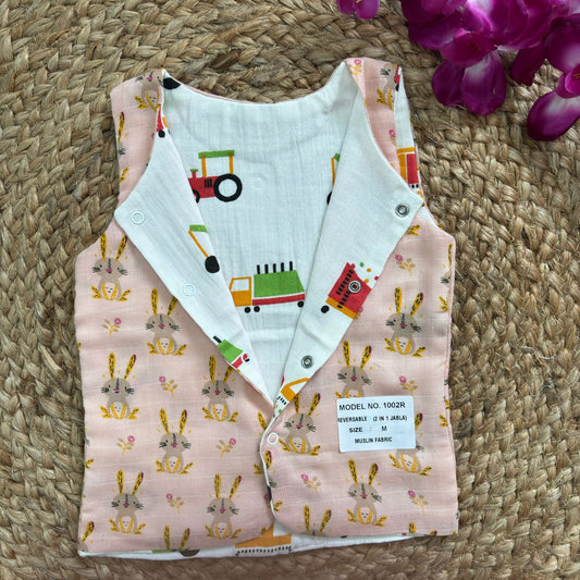 Reversible Muslin Jabla Double Layer MN01