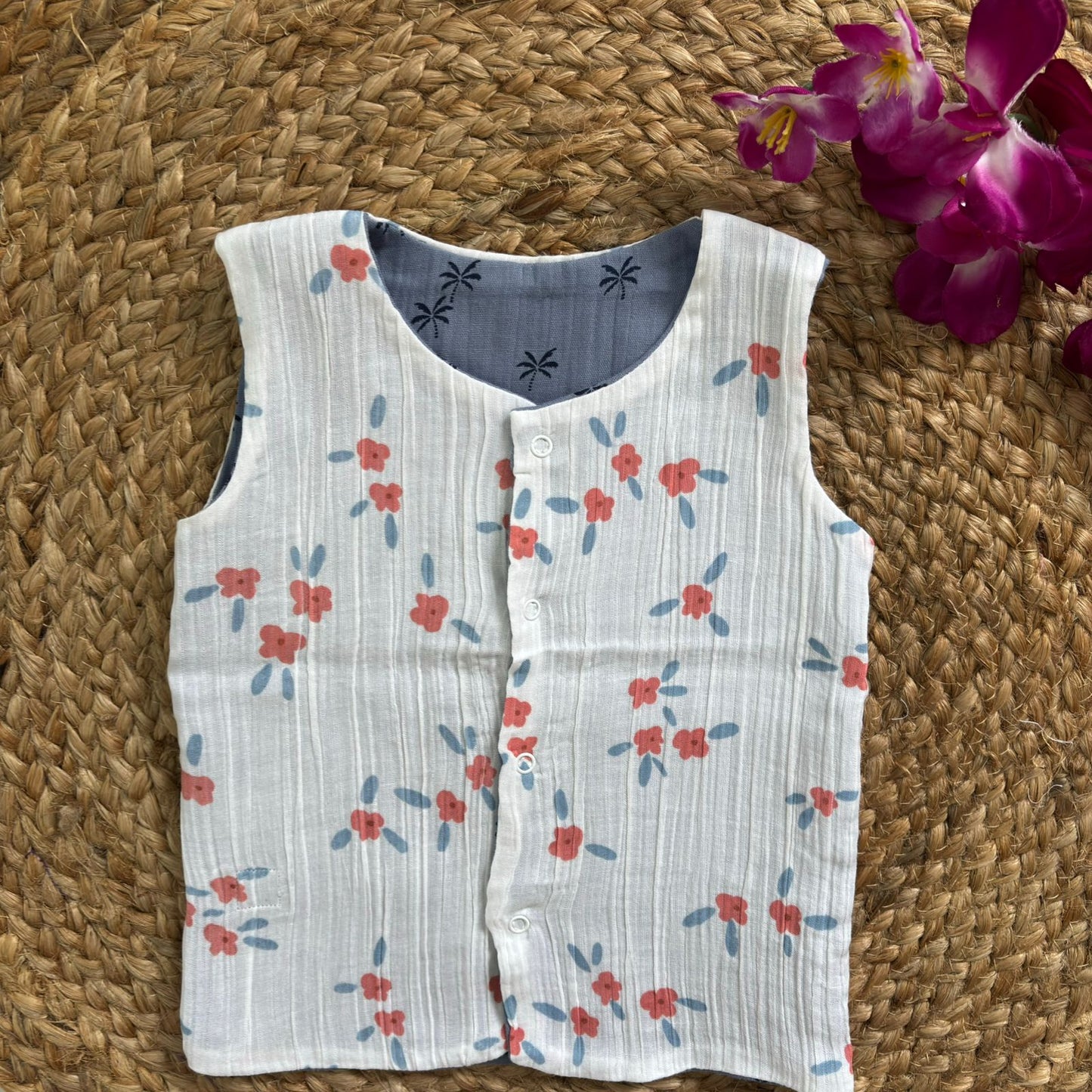 Reversible Muslin Jabla Double Layer MN01