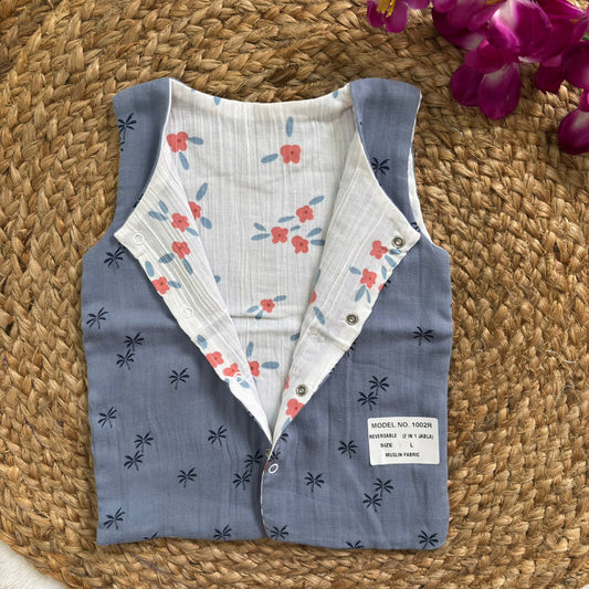 Reversible Muslin Jabla Double Layer MN01