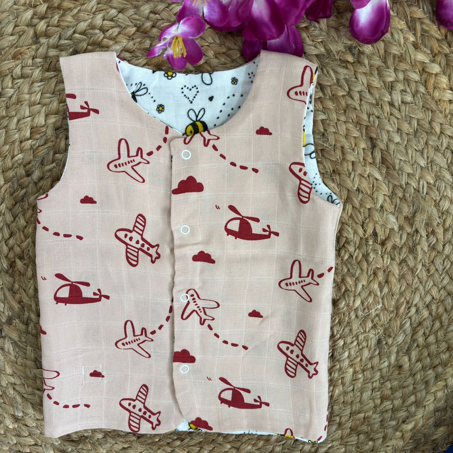 Reversible Muslin Jabla Double Layer MN01
