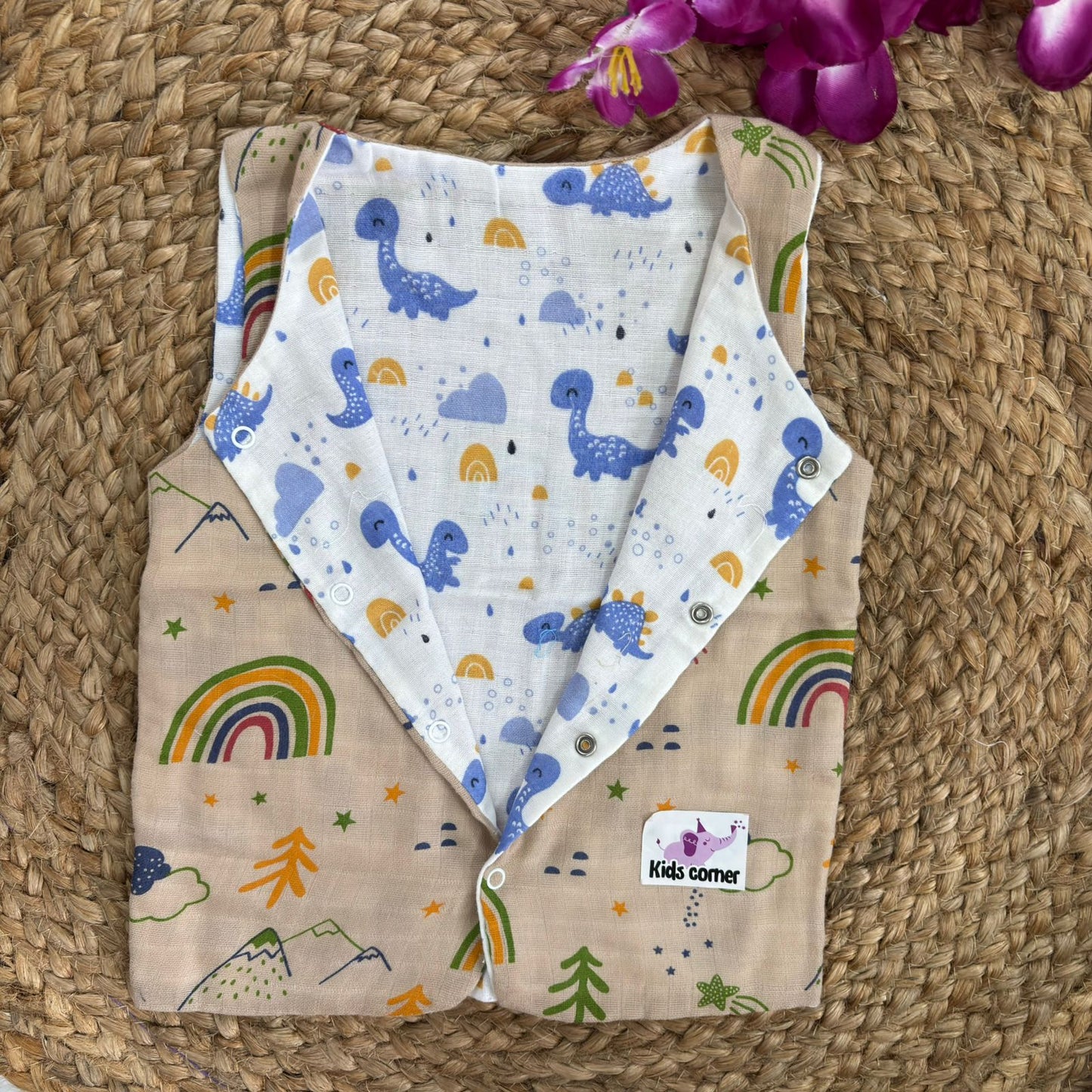 Reversible Muslin Jabla Double Layer MN01