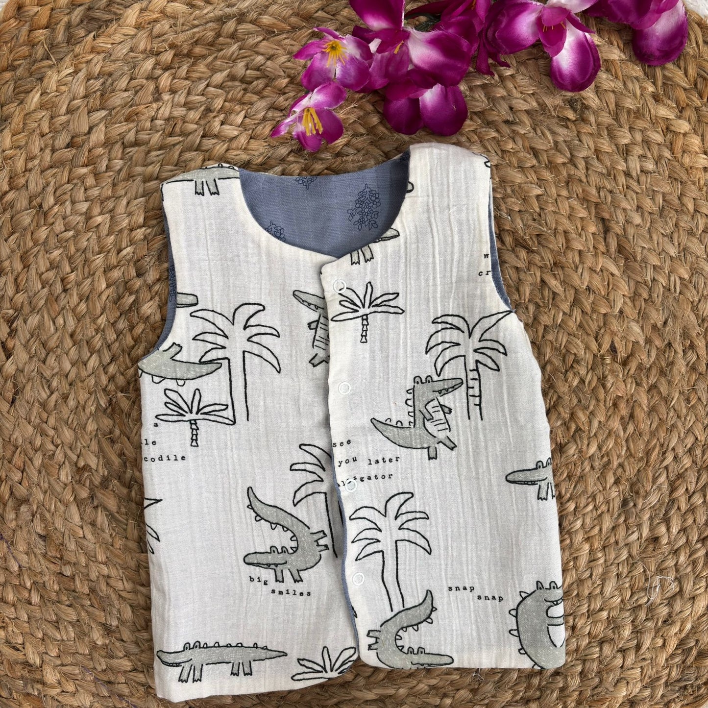 Reversible Muslin Jabla Double Layer MN01