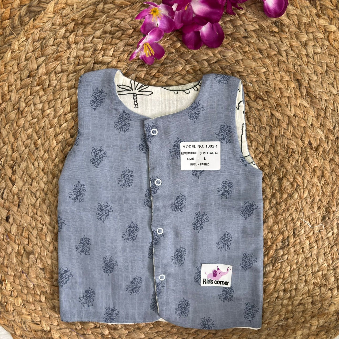 Reversible Muslin Jabla Double Layer MN01