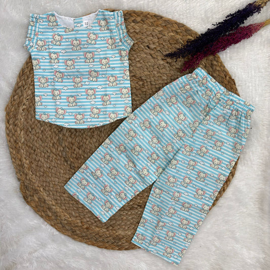 Girls Cotton Pant Co-ord Set