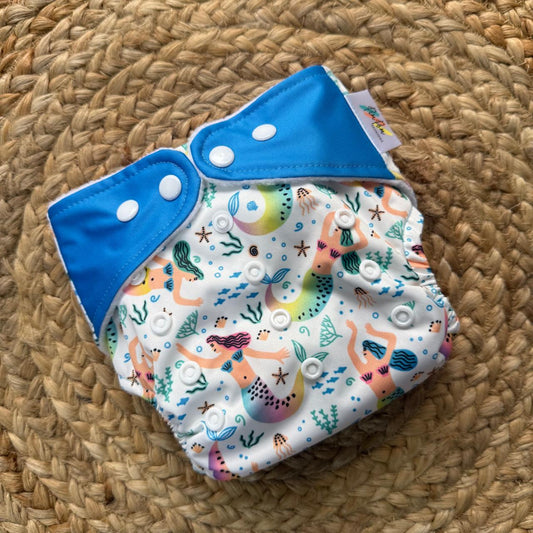 Organic Reusable Cloth Diaper (Mermaid) MN01