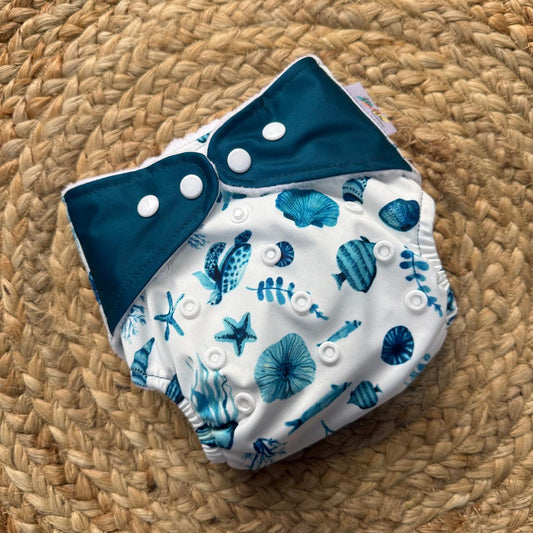 Organic Reusable Cloth Diaper (Star Fish) MN01