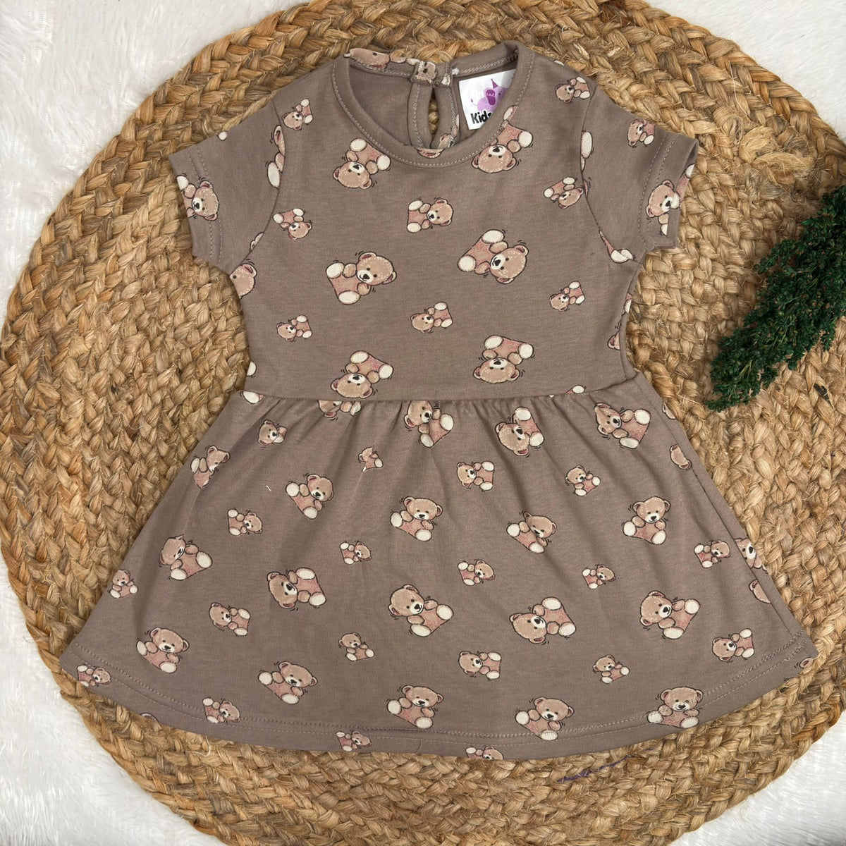 Baby Knitted Frocks with Back Button CF01