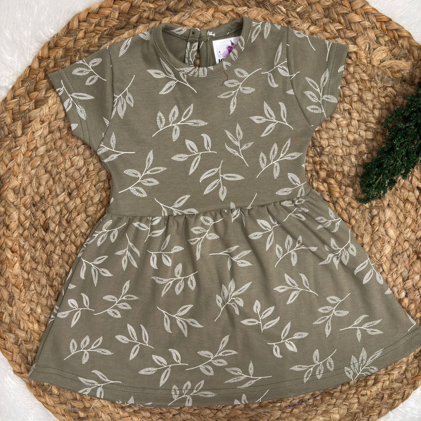 Baby Knitted Frocks with Back Button CF01