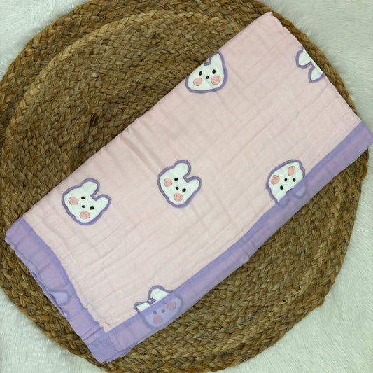 Crinkled Muslin 6 layer Blanket MN01