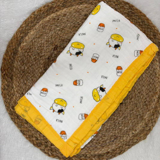 Crinkled Muslin 6 layer Blanket MN01