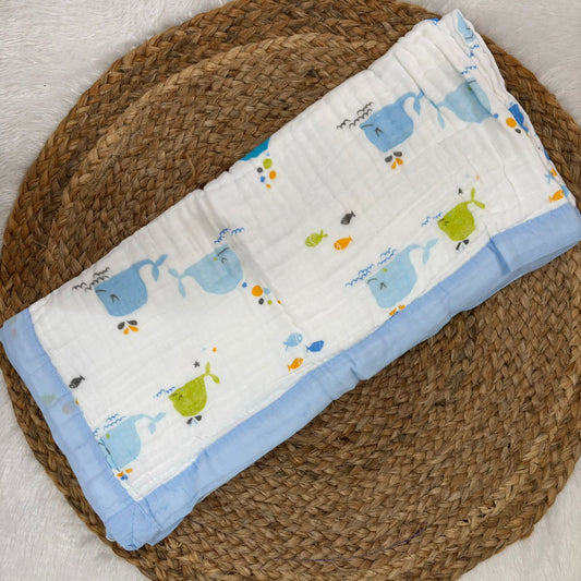 Crinkled Muslin 6 layer Blanket MN01