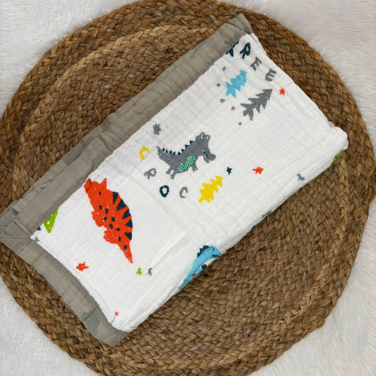 Crinkled Muslin 6 layer Blanket MN01