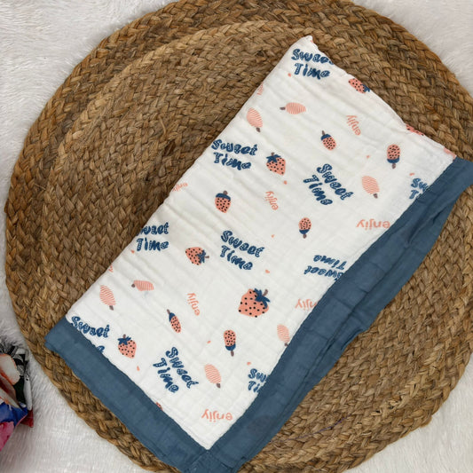 Crinkled Muslin 6 layer Blanket MN01