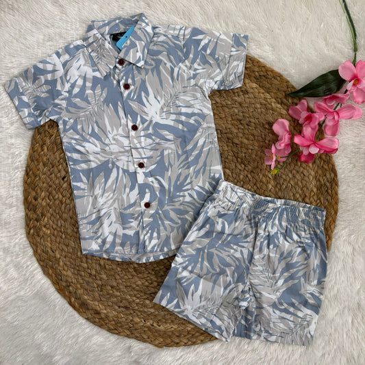 Boys  Cotton Shirt And Shorts set