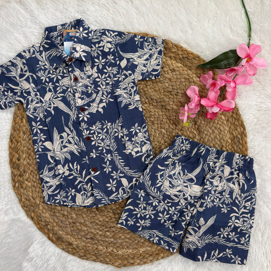 Boys  Cotton Shirt And Shorts set