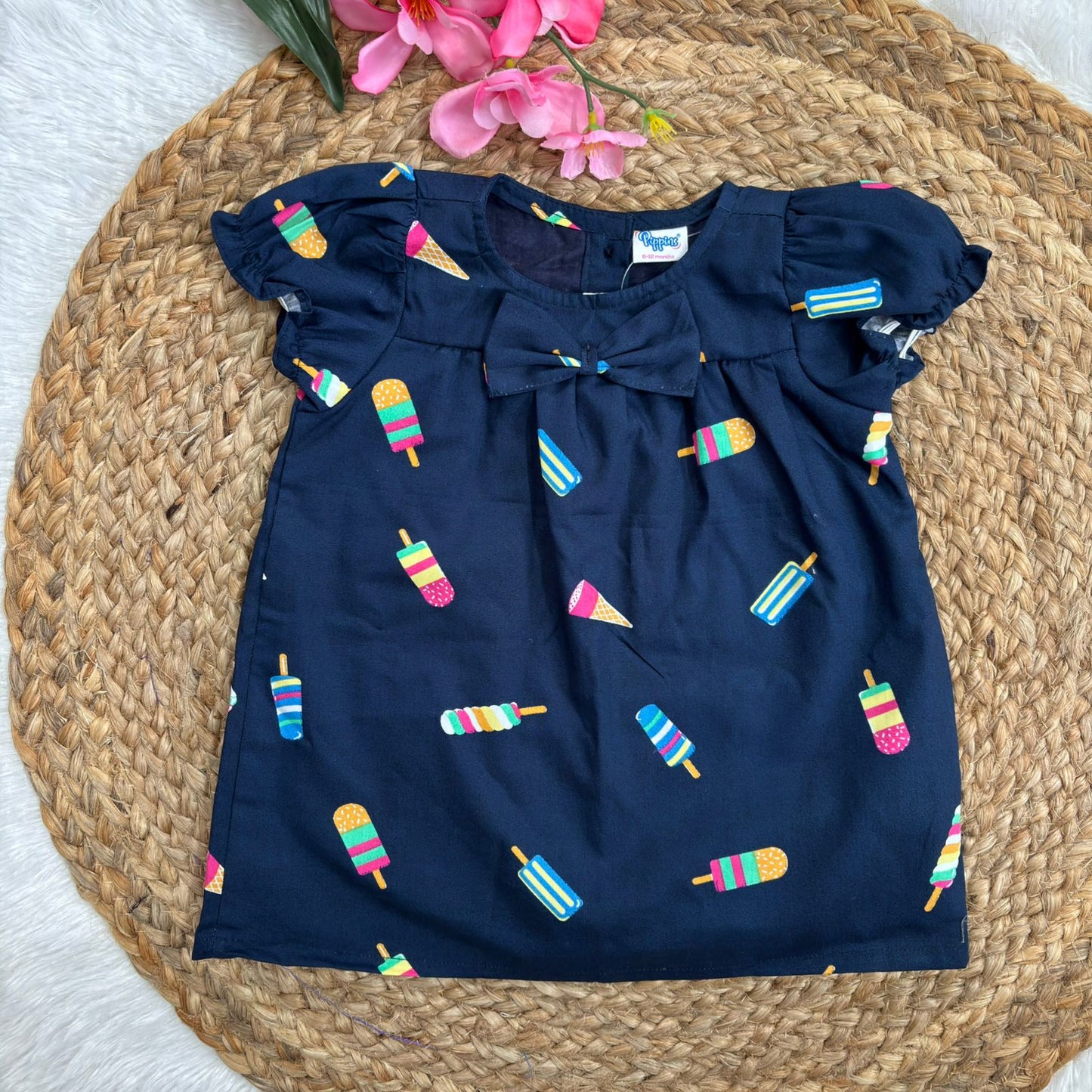 Woven Cotton Baby Frocks CF01