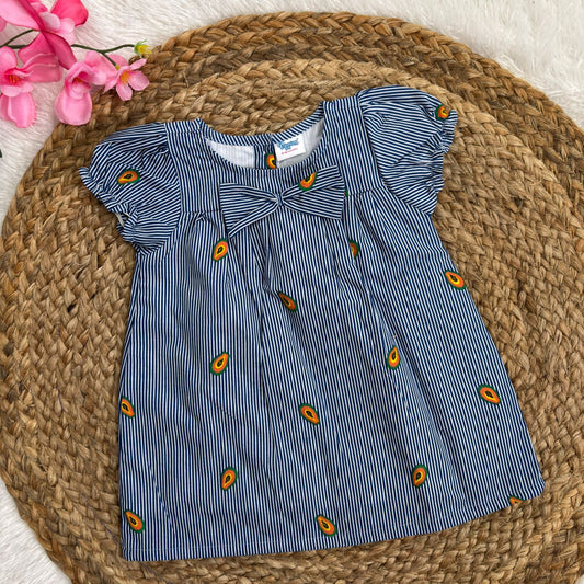 Woven Cotton Baby Frocks CF01