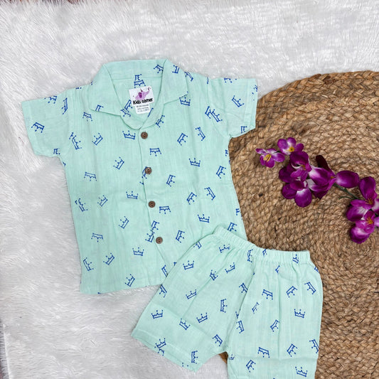 Muslin Double Layer Unisex co-ord set DL01