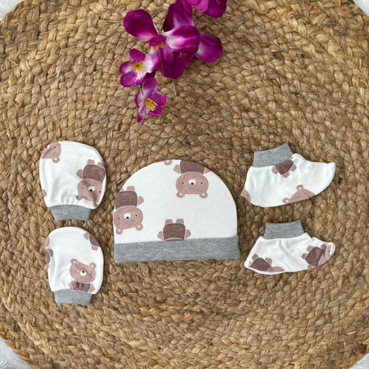 Cap Mitten and Booties Set MN01