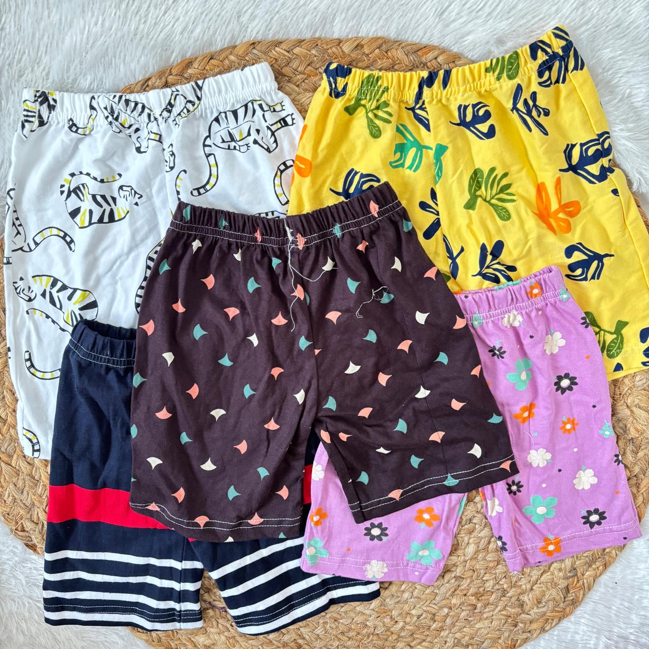 Shorts Combo 4 to 5 years (5 pcs pack)